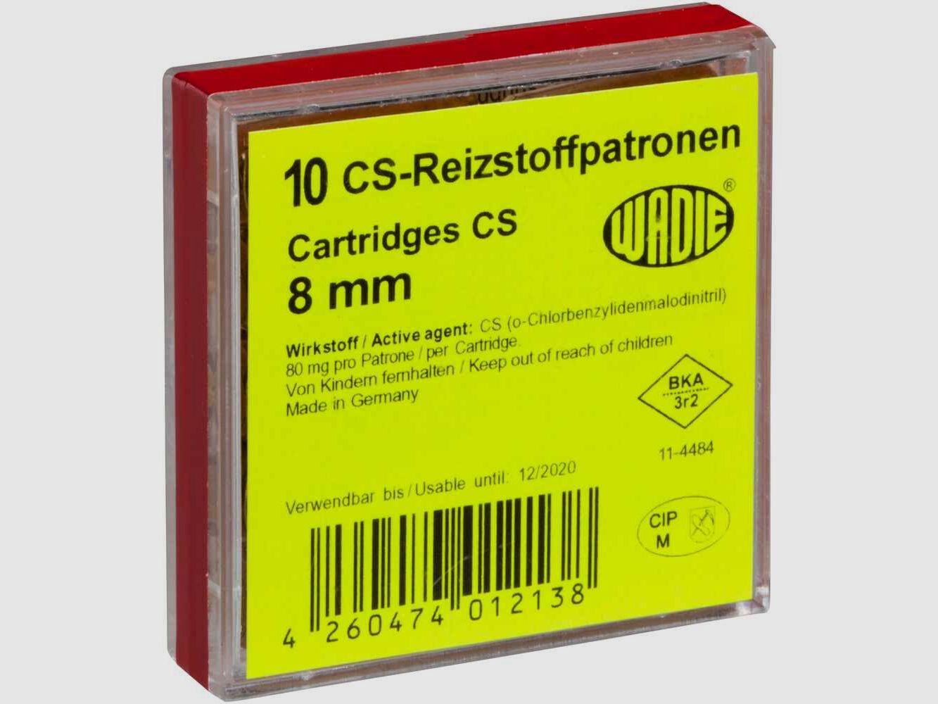 CS Gaspatronen 8x20 Wadie