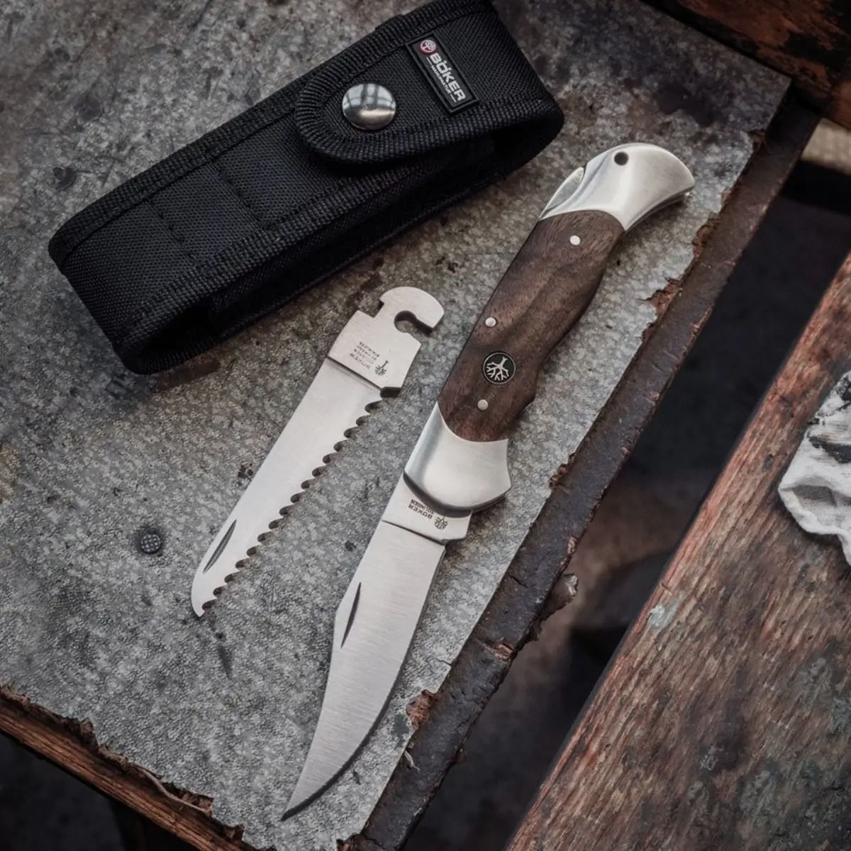 Böker Taschenmesser-Set Optima Walnuss