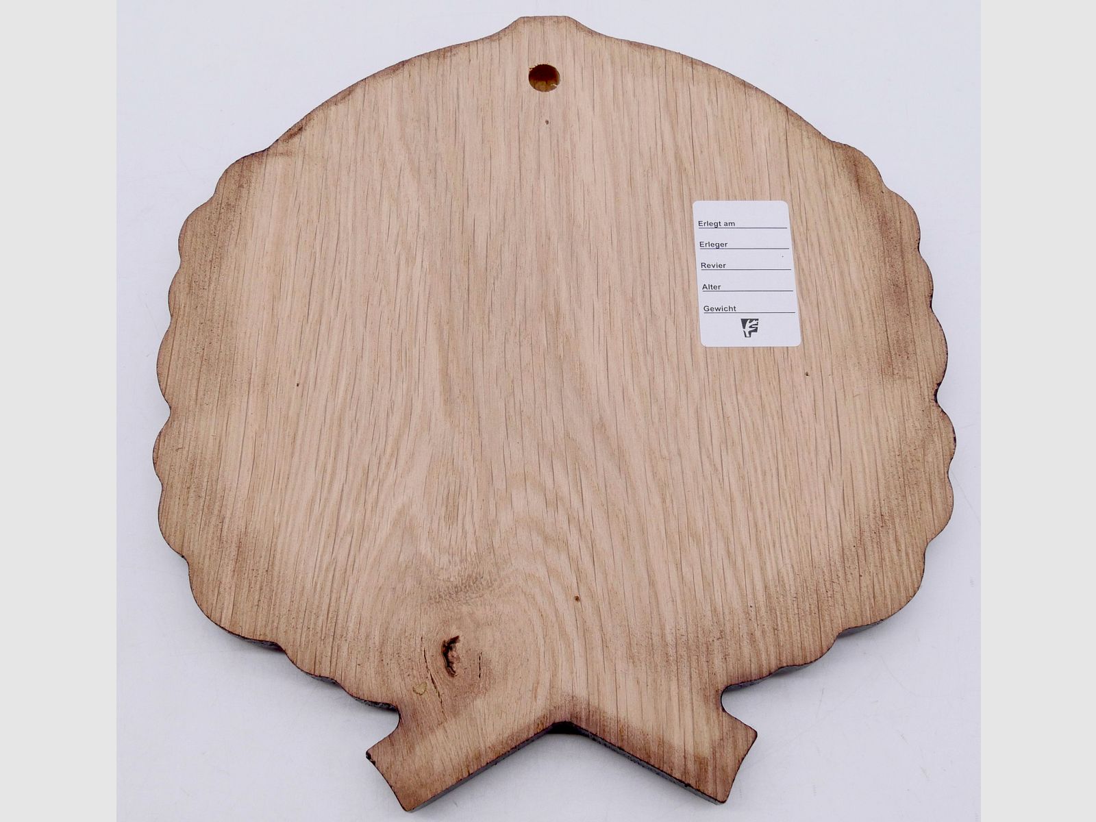 Carved oak wood signs for boar weapons dark 17 cm