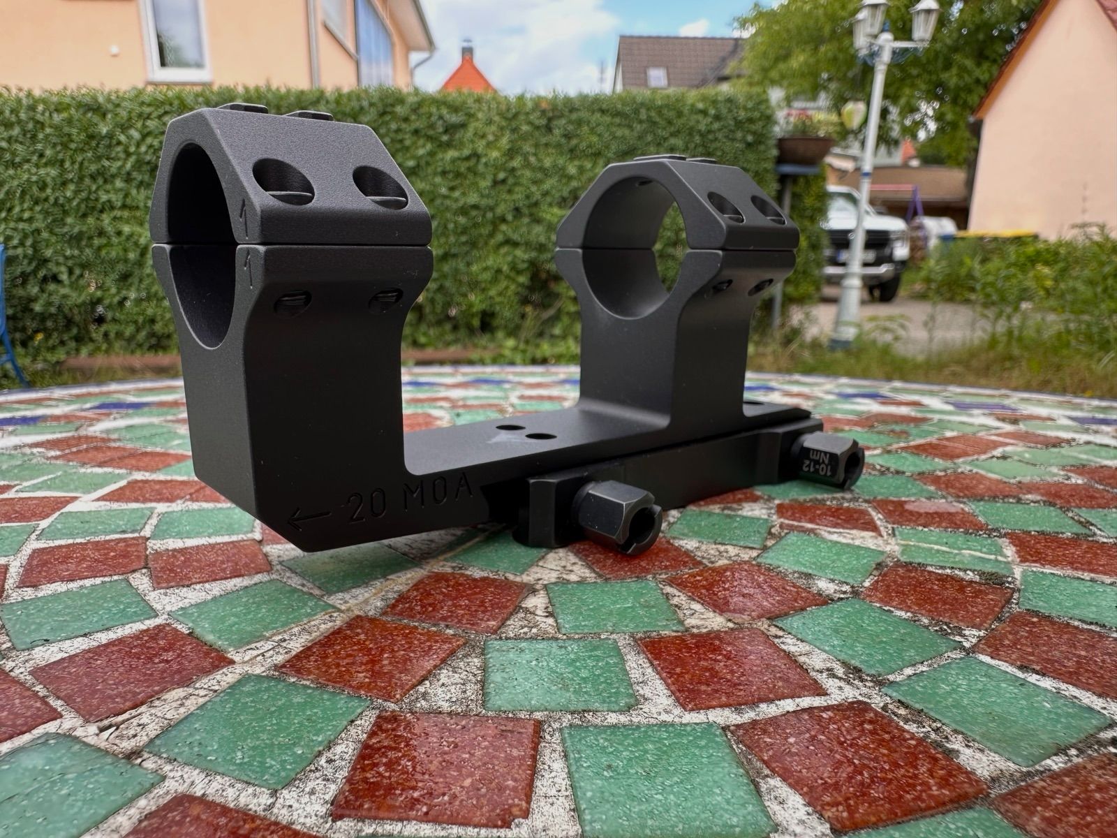 Eratac-Zielfernrohr-Montage 30mm Ringe mit 20 MOA Vorneigung Picatinny Neuwertig!!!