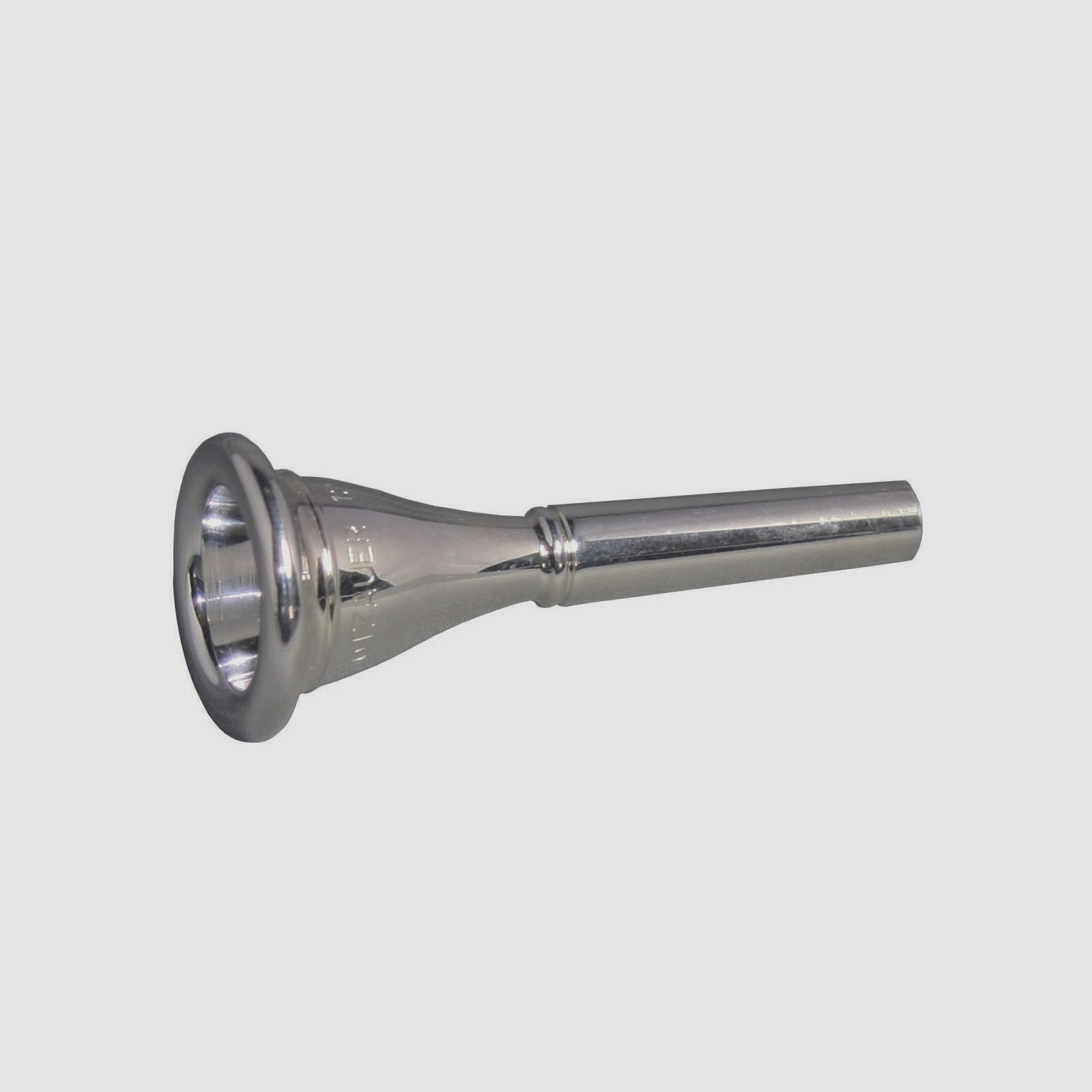Meister Dotzauer Mundstück für Parforcehorn Messing versilbert - Schaft 9mm normaler Kessel