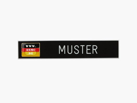 Unknown nameplate with service flag black