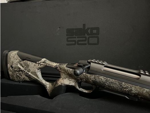 Combo deal hit! Sako S20 + SVEMKO Pure S silencer | Cal 6.5mm / 0.25, Quick Mount | Hunter 6.5 Creedmoor Cerakote True Timber Strata LL 51cm Camo *NEW*