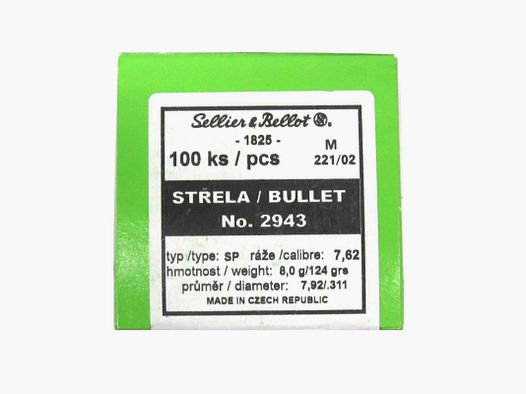 S&B Balas Cal. 7,62 gr 124 SP