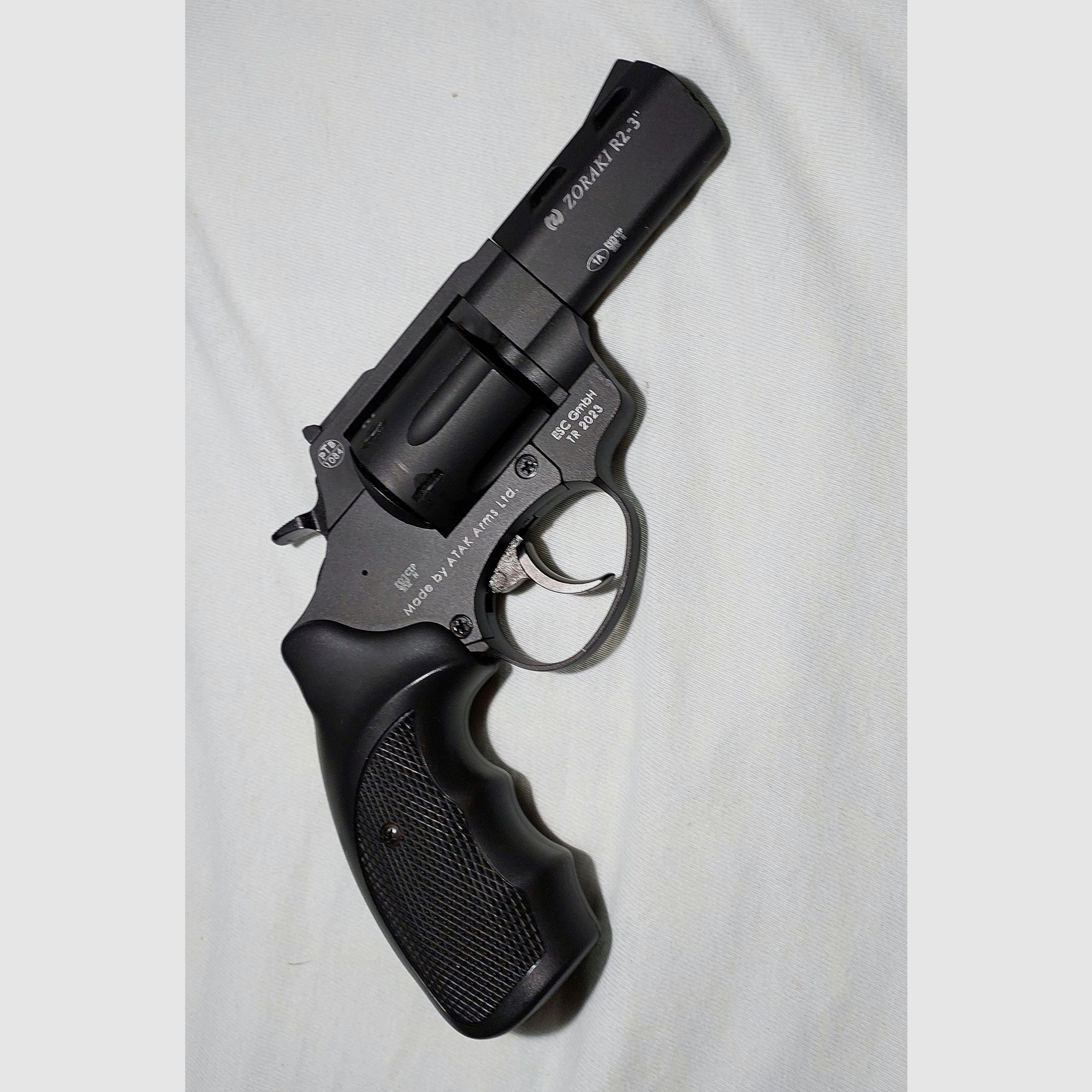Zoraki R1 2,5 Zoll Schreckschuss-Revolver Kal. 9mm R.K. schwarz OVP