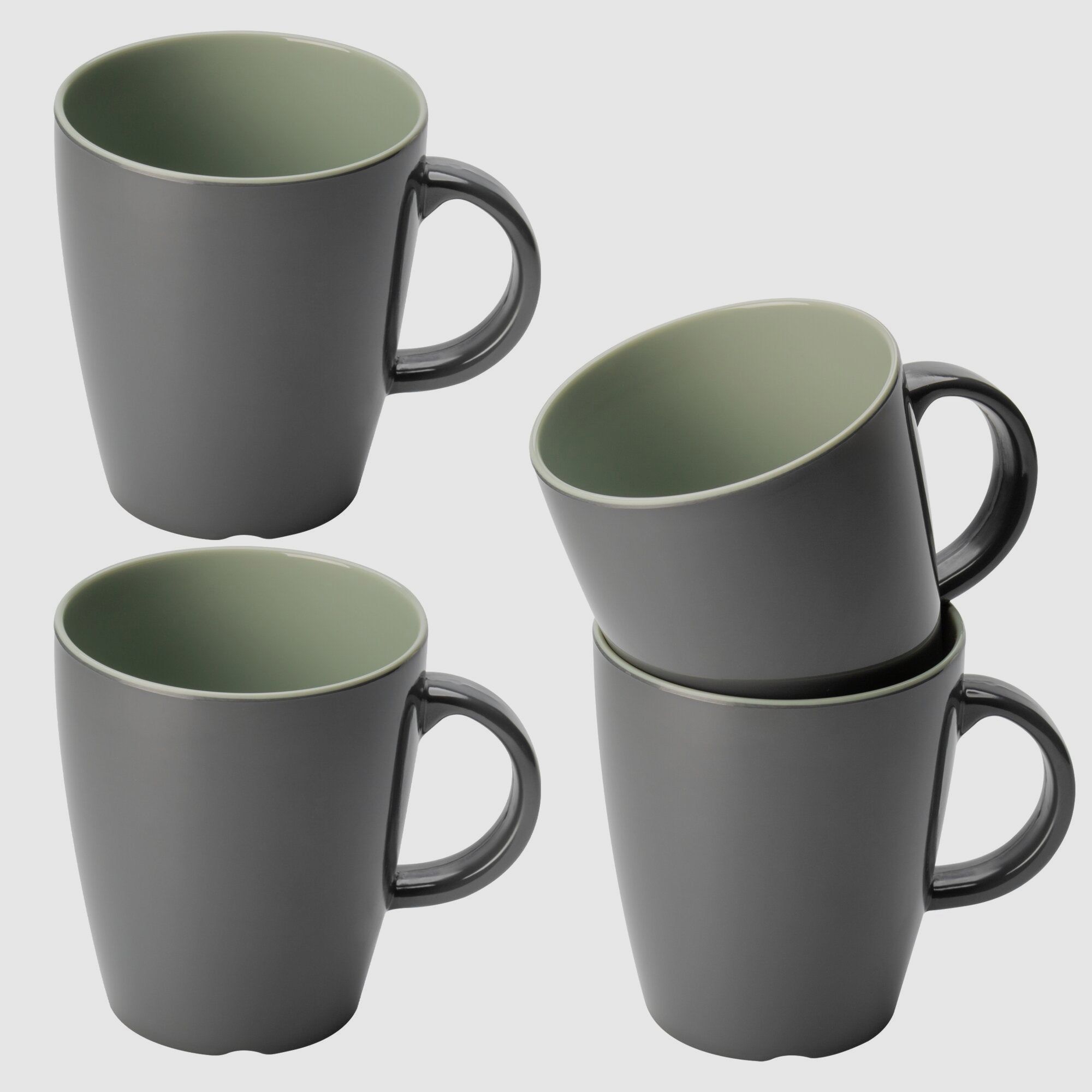 Bicchiere con manico Vivid Line, grigio chiaro, immagine 8 di 9