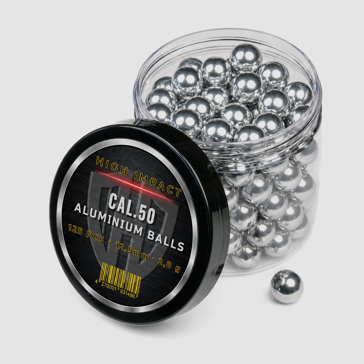 125x ALUMINIUM BALLS CAL.50 | HIGH IMPACT | HDR50 TR50 | 2,8gr