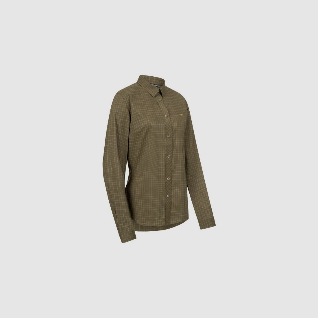 Blaser Stretch Bluse Sergia dark olive checked