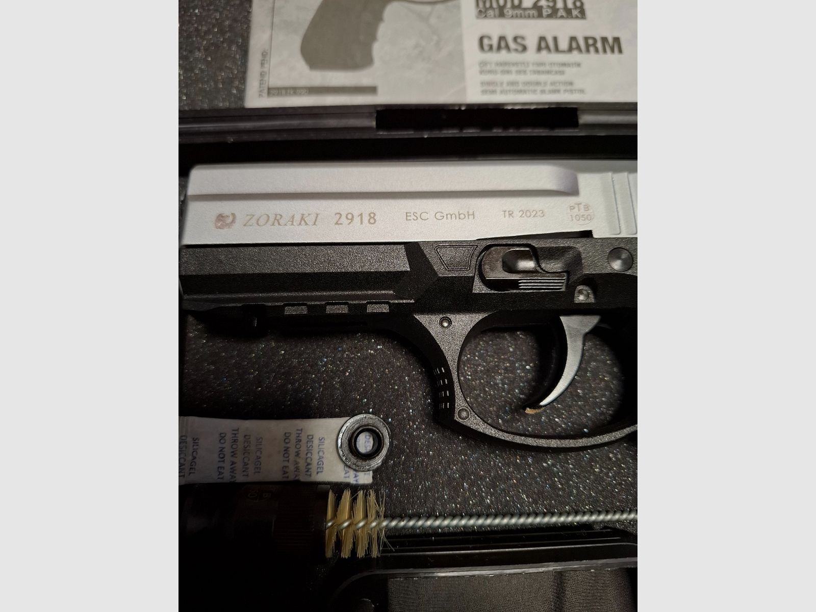 Zoraki 2918 Matt Chrom  9mm P.A.K.   "NEUWERTIG", Bild 2 von 6