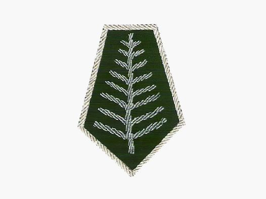 Silver hunting collar tabs Bistana