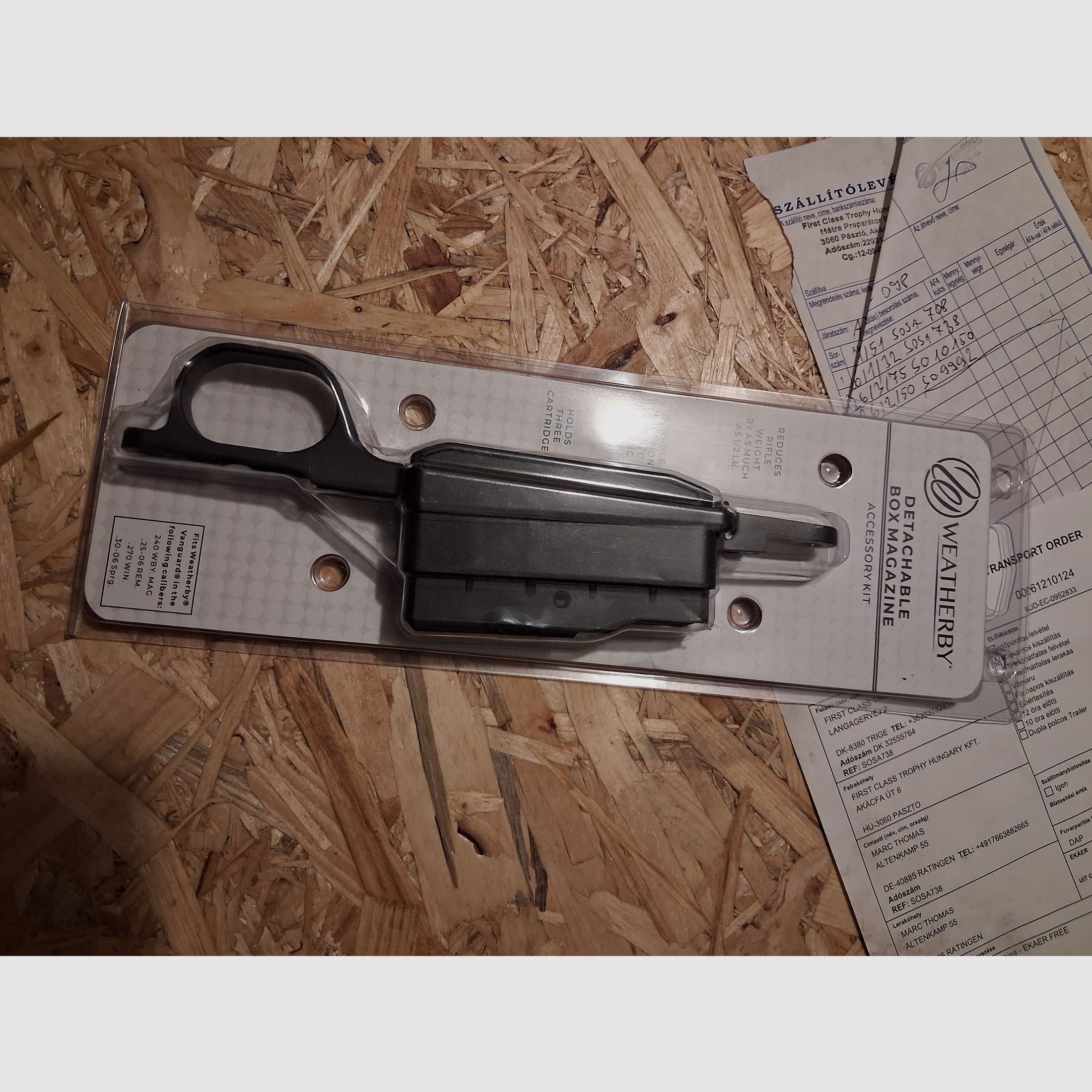 Weatherby Vanguard conversion kit for magazine