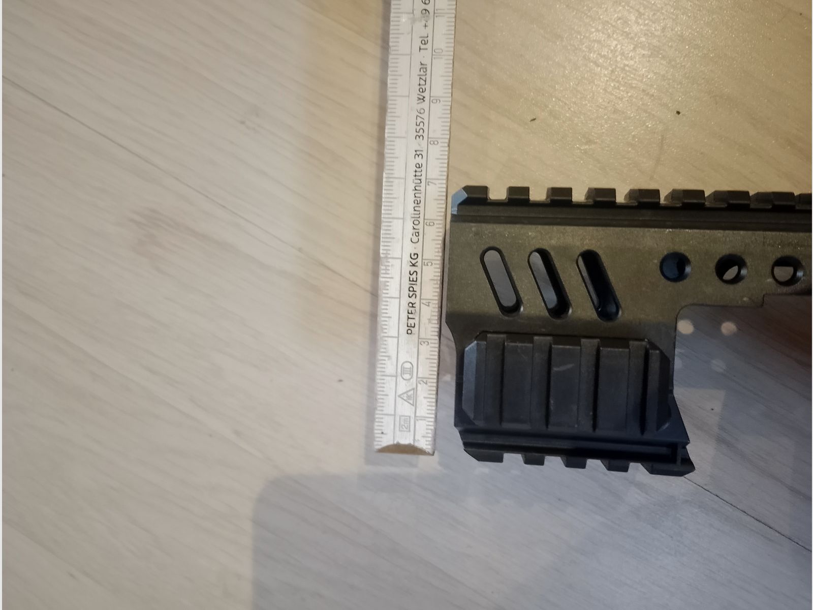 Montura para pistola Pistol Scoup Picatinny 20mm Weaver riel universal polímero negro nuevo