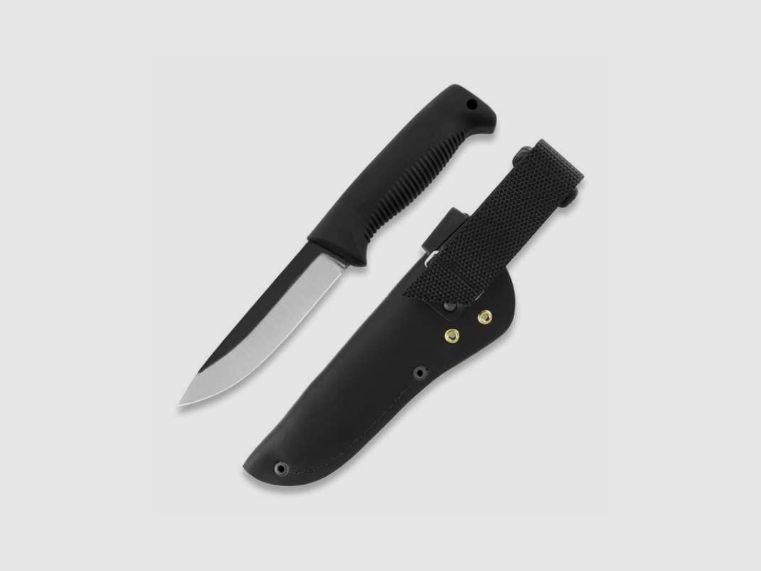 Peltonen Knives M07 Ranger Puukko Sissipuukko FJP145 unbeschichtet Lederscheide schwarz