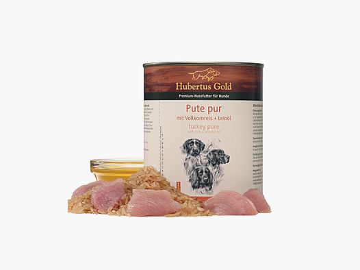 HUBERTUS GOLD Pute pur mit Vollkornreis 800g