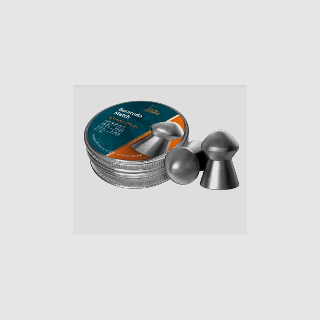 H&N Luftgewehrmunition Baracuda Match 200 Diabolo Kal. 5,5 mm Kopfmaß 5,51 mm  - Versandkostenfrei