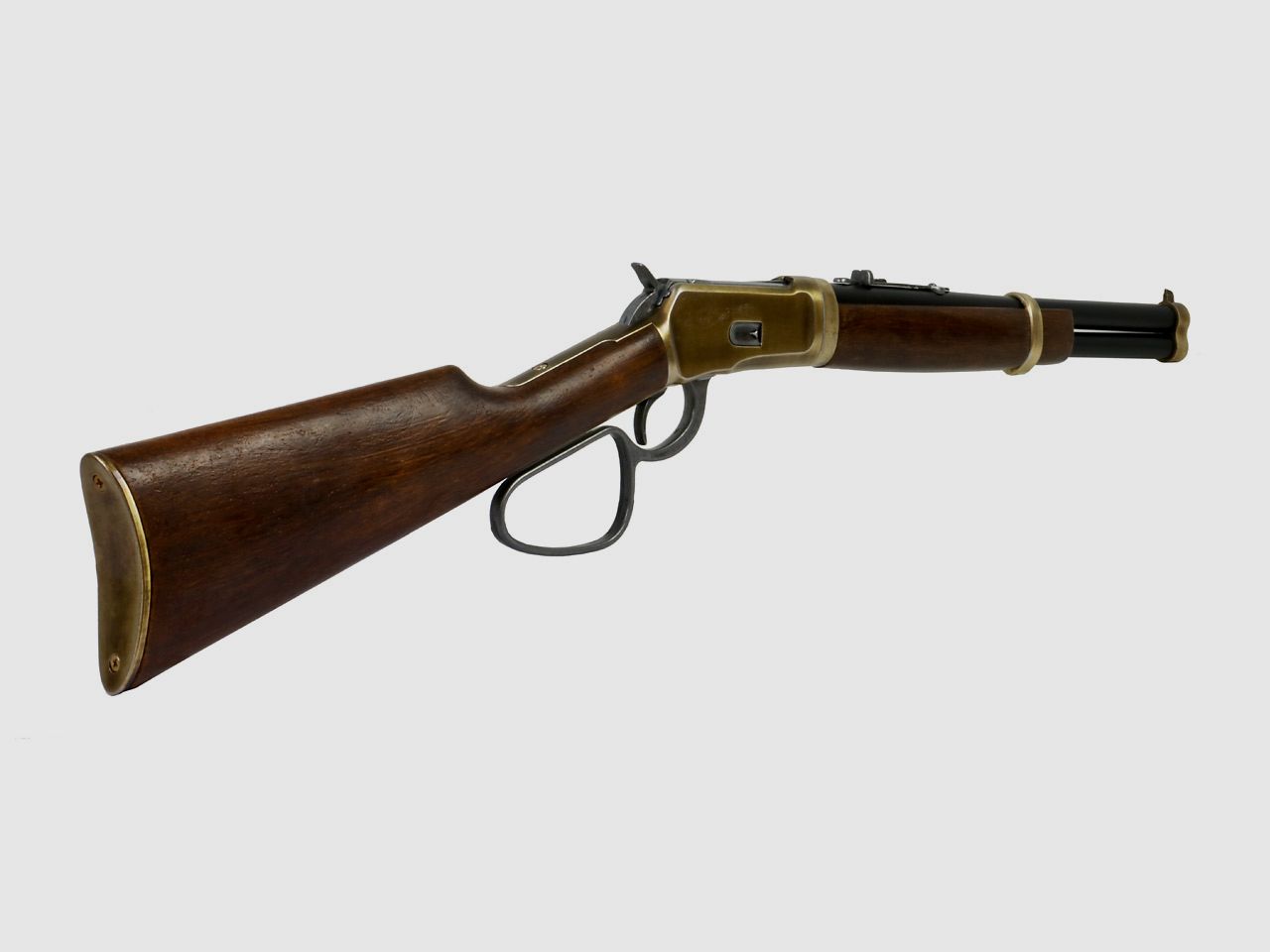 Deko Westerngewehr Kolser Winchester Mod. 92 Carbine USA 1892 realistisches Repetieren mit HĂĽlsenauswurf LĂ¤nge 82 cm messing