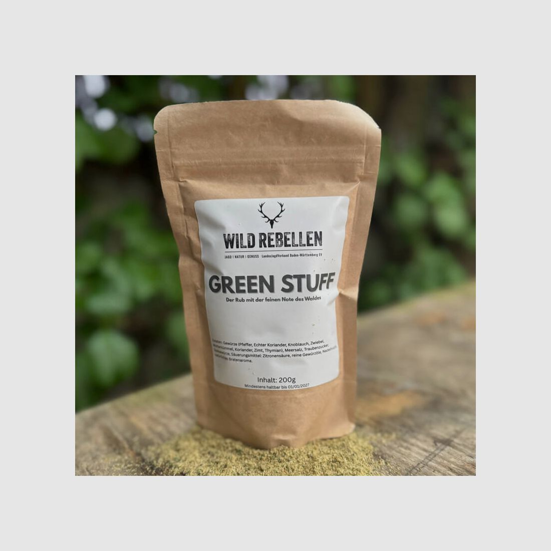 WildRebellen Green Stuff Rub miscela di spezie