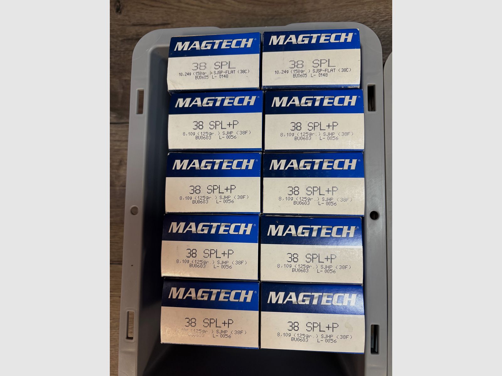 500 pieces Magtech cases .38 Spec. Lot No. L-0056