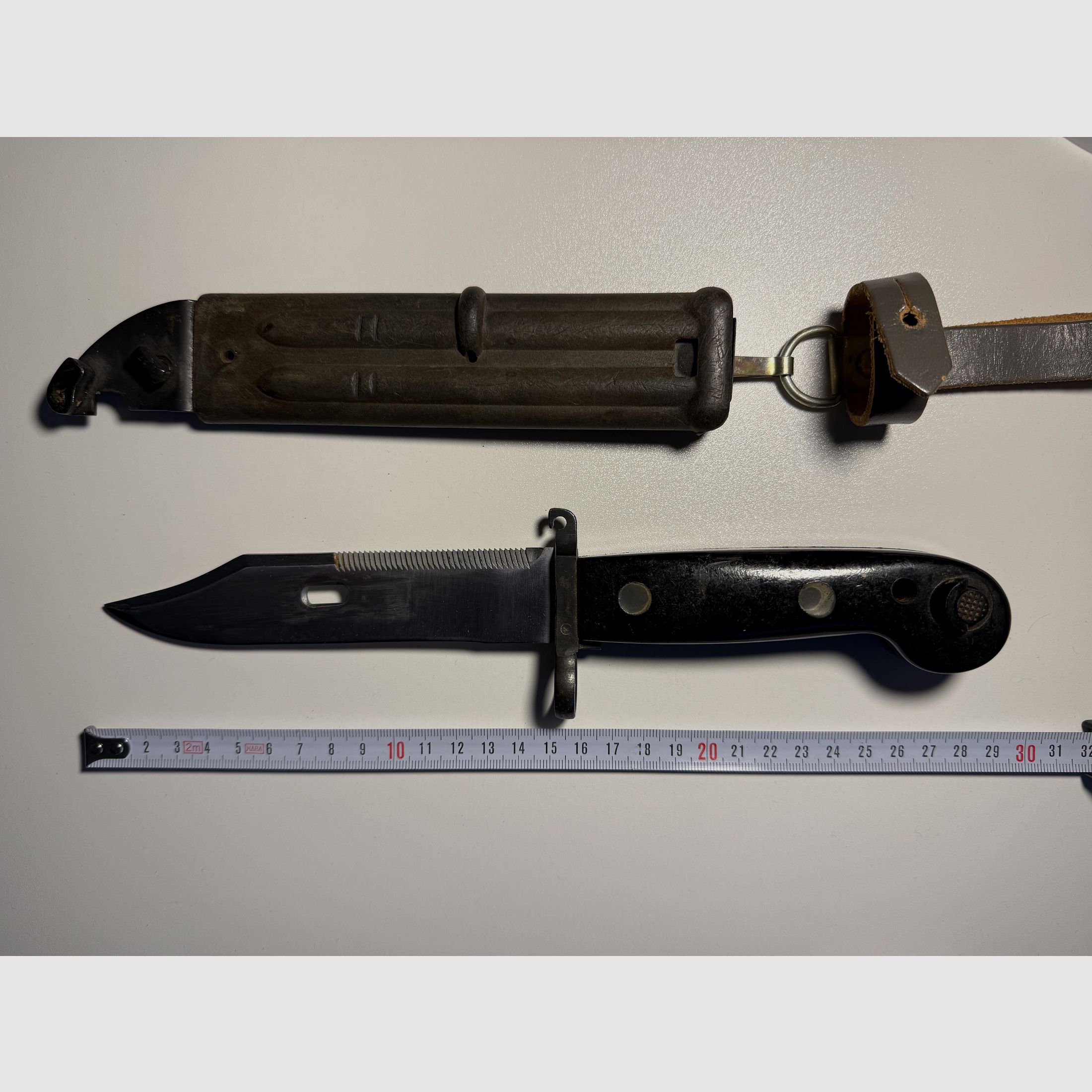 Baïonnette DDR / NVA AK 47, couteau de combat pour Kalachnikov