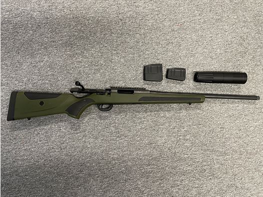 Brenner BR20 .308 Win. Polymer green + Silencer SD 21