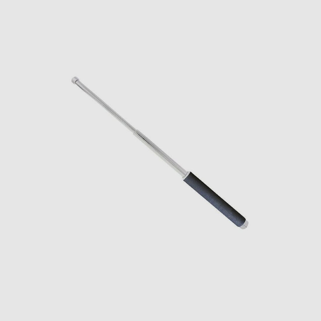 Teleskopschlagstock mit Schaumstoffgriff, Silber - 26''