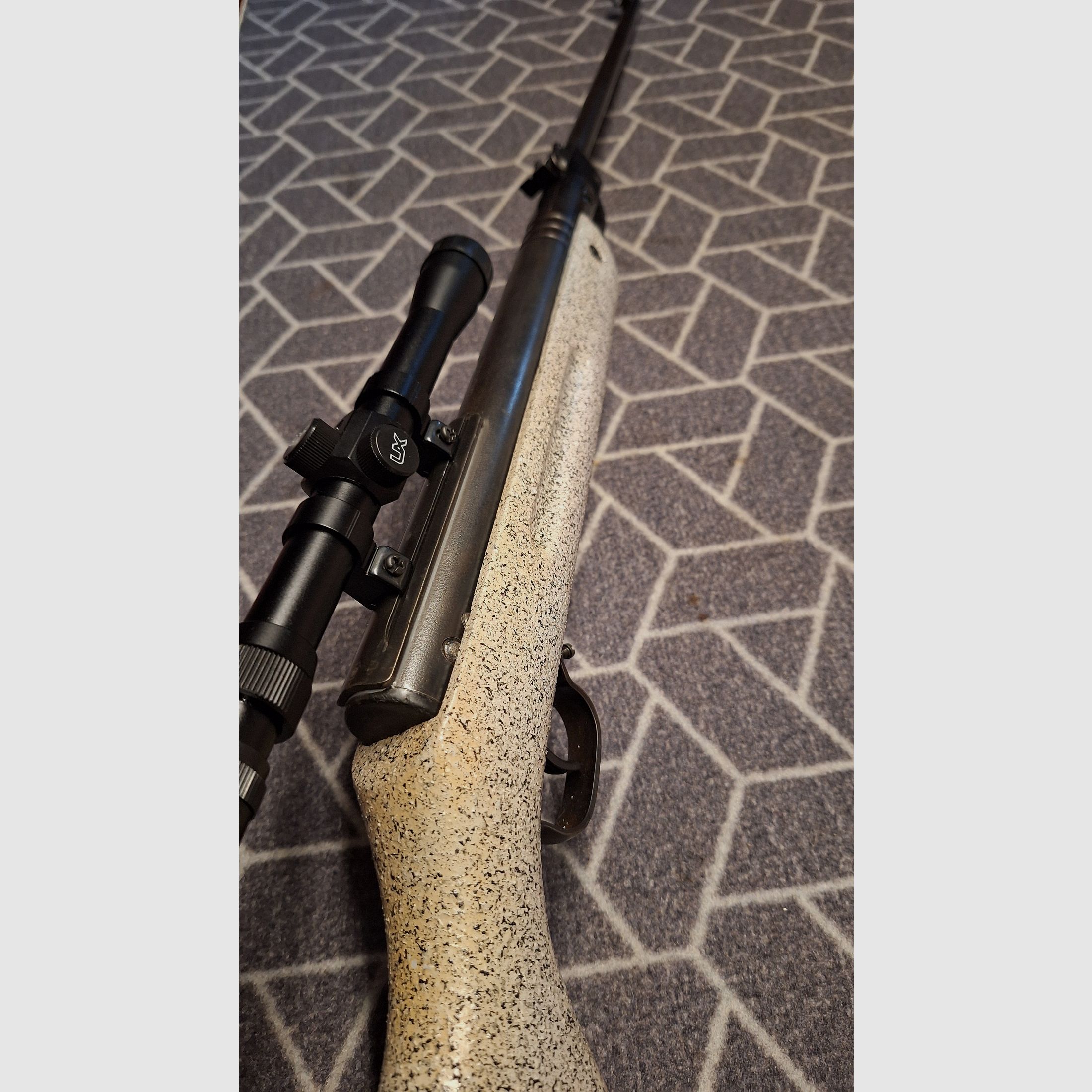 Haenel III-60 "Q1" carabina de aire DDR con scope. ¡pieza única para coleccionistas!
