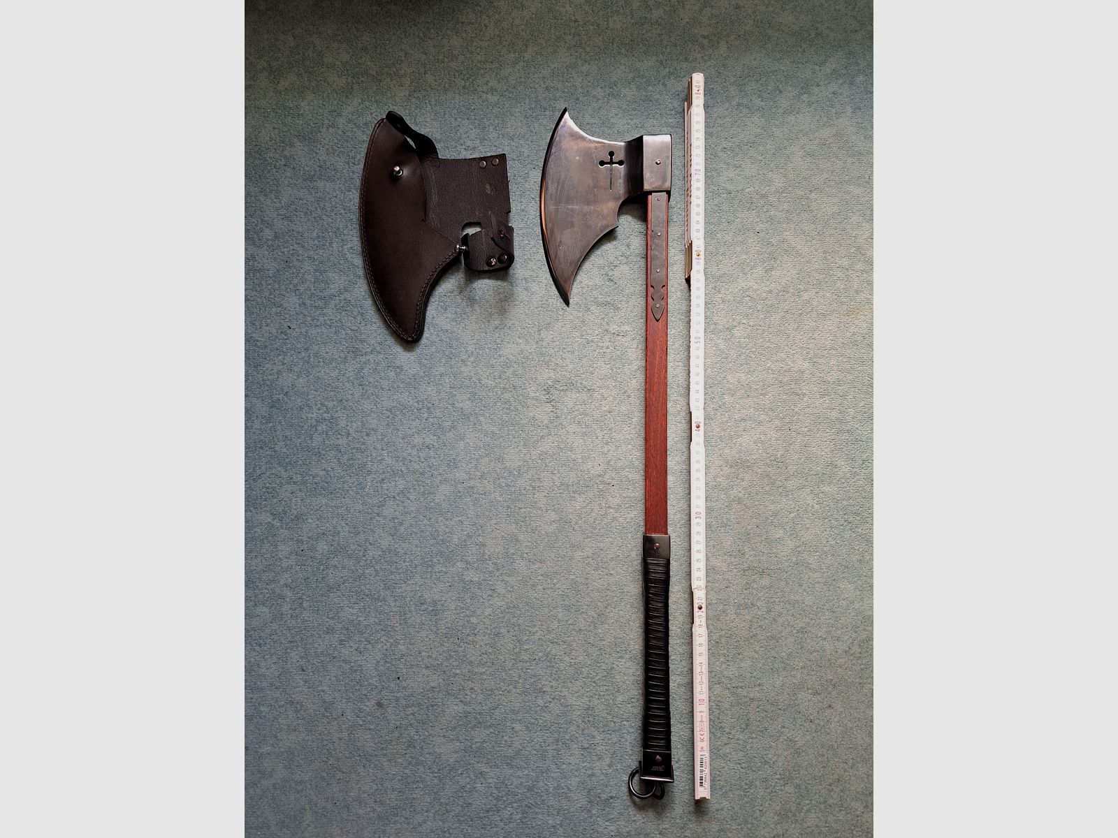 Streitaxt Kreuzritter ca. 80cm (scharf, 18+!)