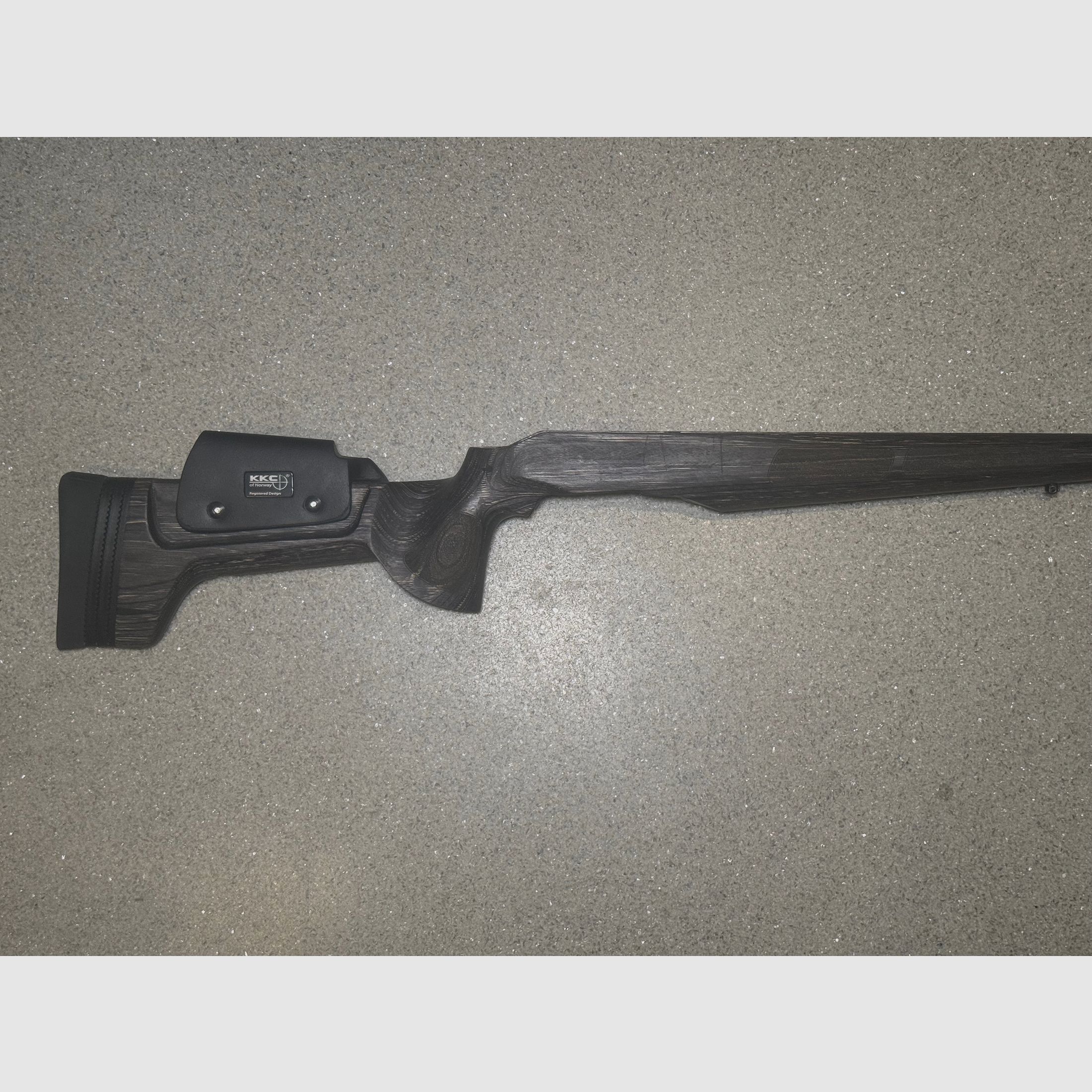 KKC Schaft für Blaser R8 | verstellbare Schaftbacke | Schichtholz Grey/Black Laminate