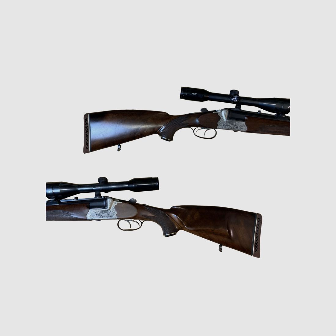 Bockbüchsflinte Franz Sodia Cal. 7x65R y 12/70 ZF: Karl Kahles Helia S 6x42