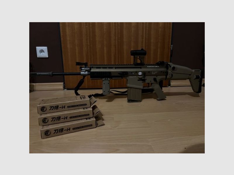 WE FN Herstal Scar H MK17 GBB mit 4 Magazinen