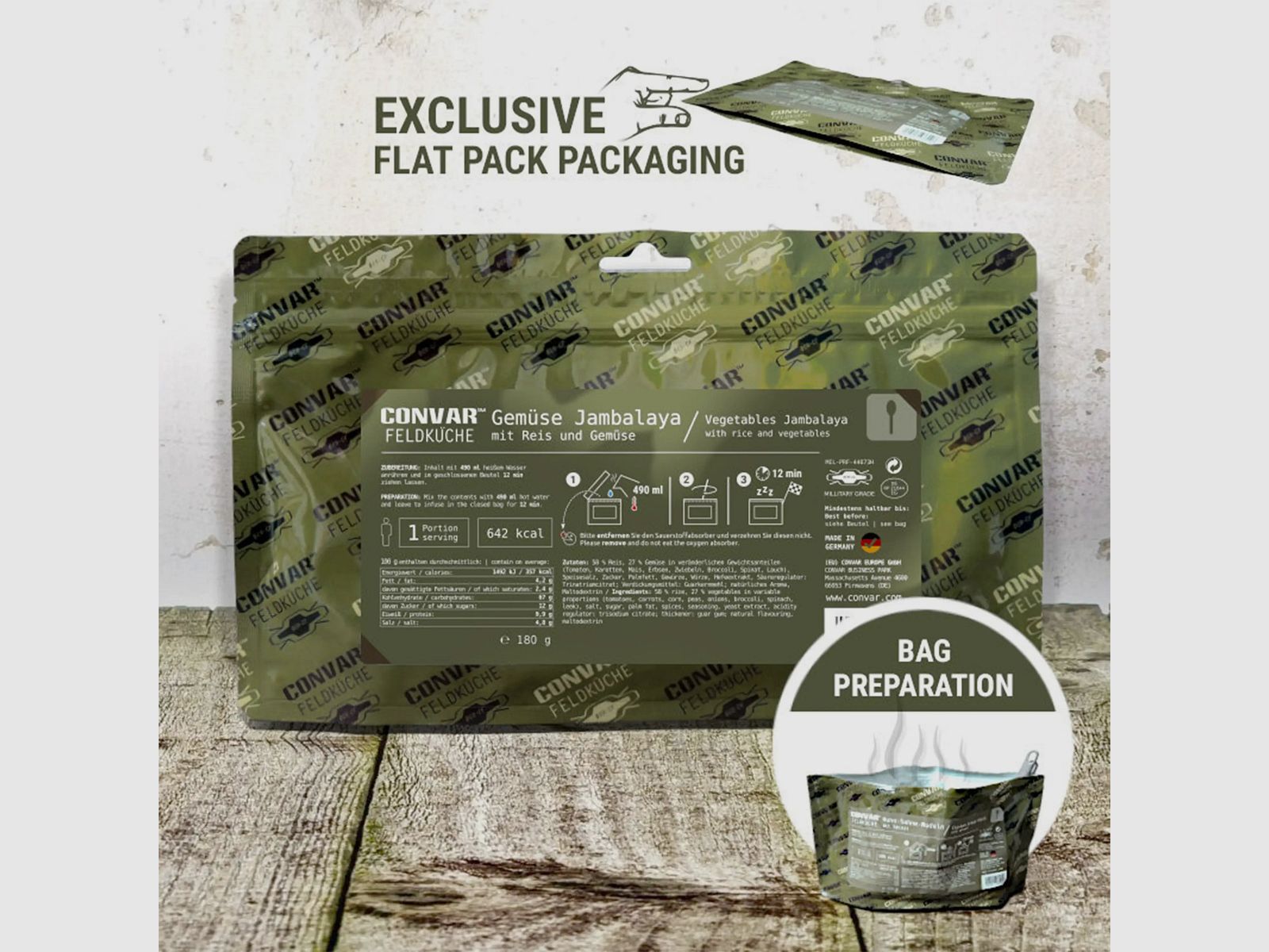 CONVAR Feldküche CONVAR Feldküche Gemüse Jambalaya 180 g