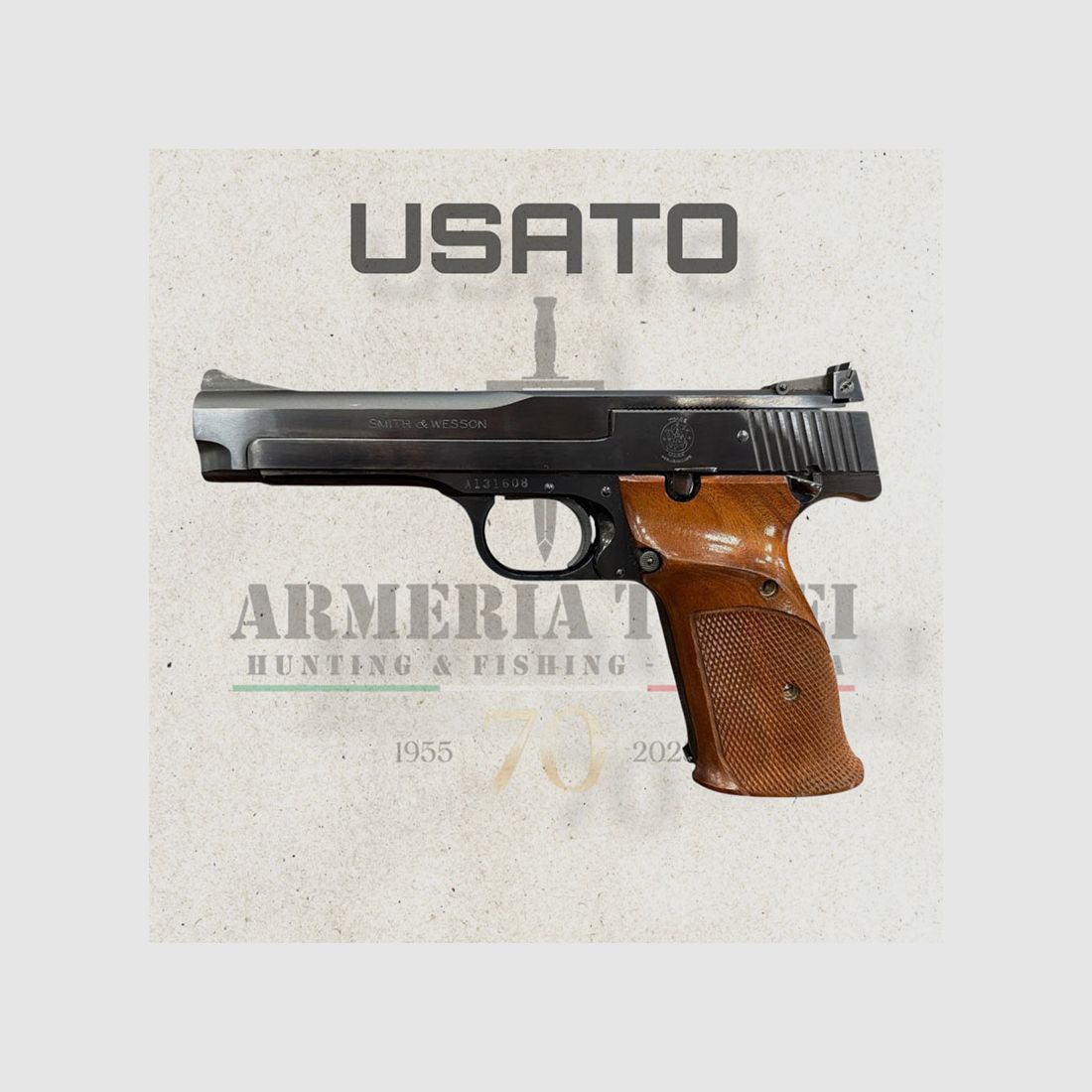 USED – PISTOL – SMITH & WESSON MODEL 41 cal. 22LR, image 1 of 4