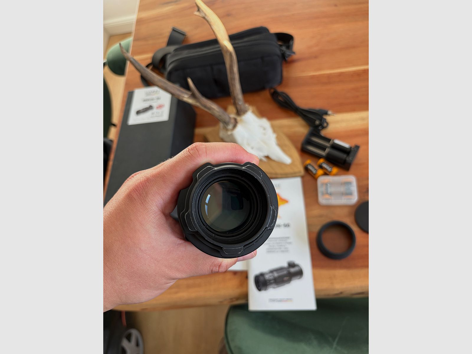 LIEMKE MERLIN 50 V2 dispositivo térmico frontal | estado TOP | 6 baterías + accesorios completos, imagen 6 de 9