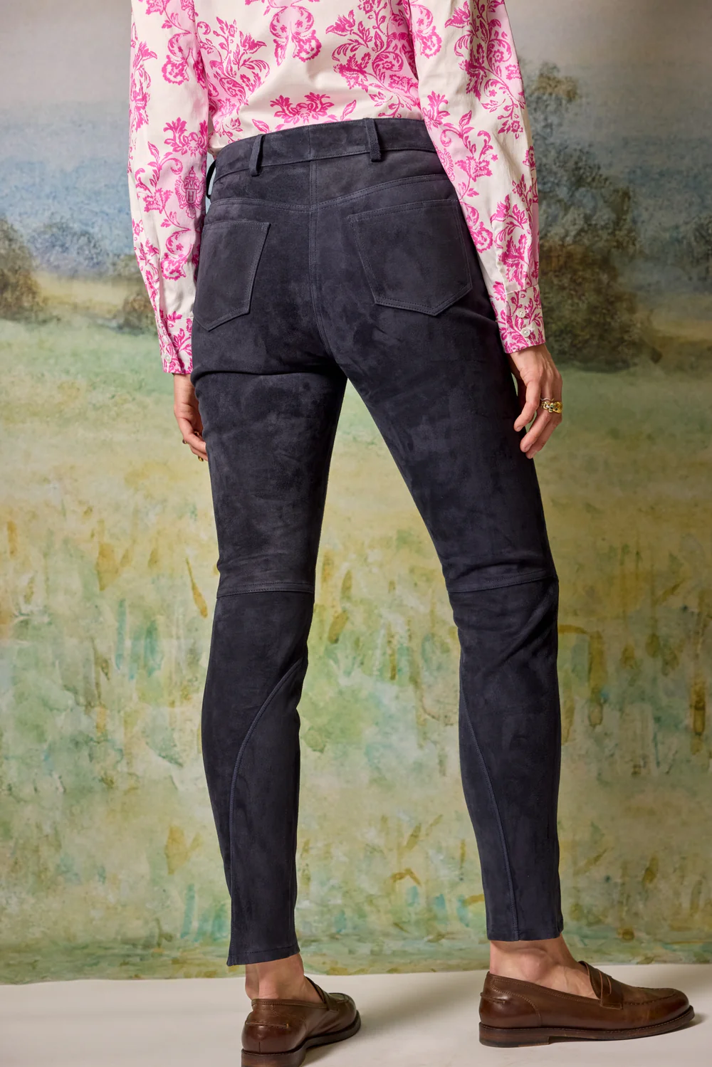 Habsburg Lederhose Zita in Dunkelblau, Bild 2 von 4