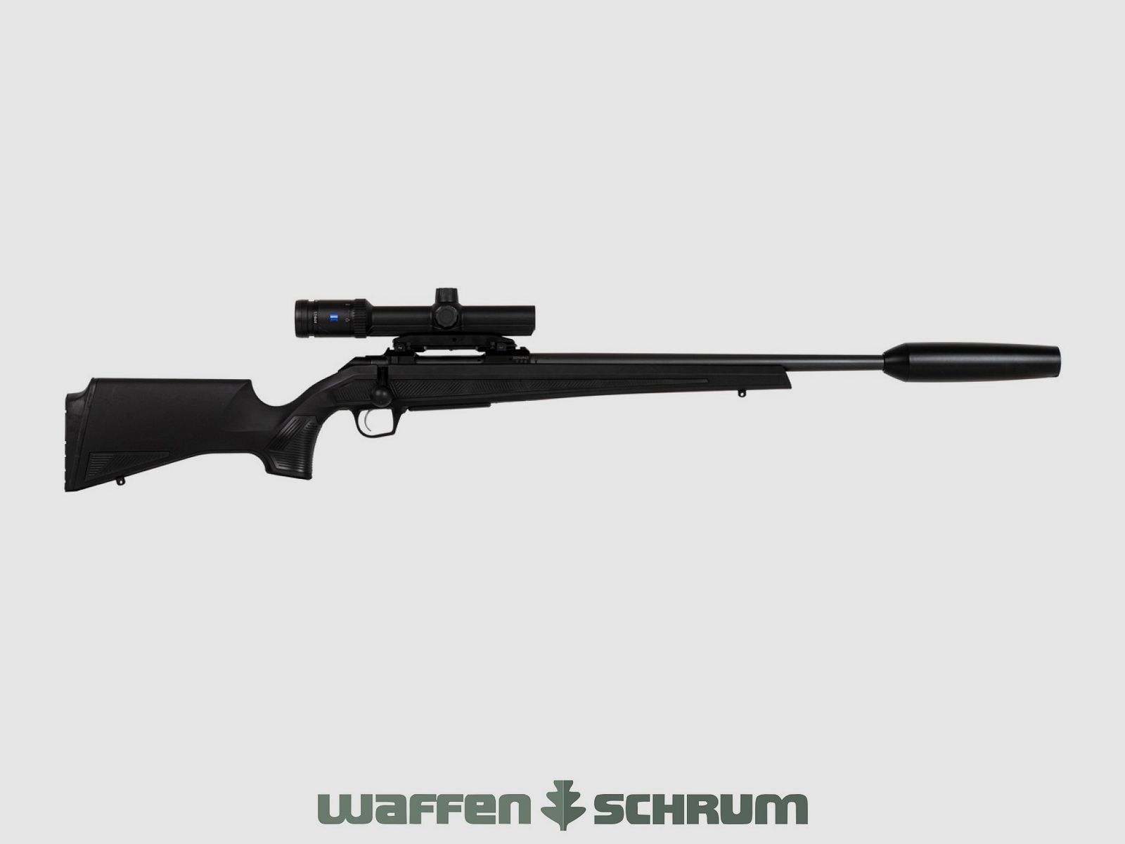 CZ 600 ALPHA 8x57JS, ZF Zeiss Conquest V6 1.1-6-x24M Abs. 60, Dentler Montage, LL: 51cm, M15x1, Sauer Titanium 3D + Gereedschap, Neopreen Cover