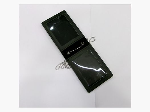 VEGA PLATE HOLDER LEATHER GREEN BLACK