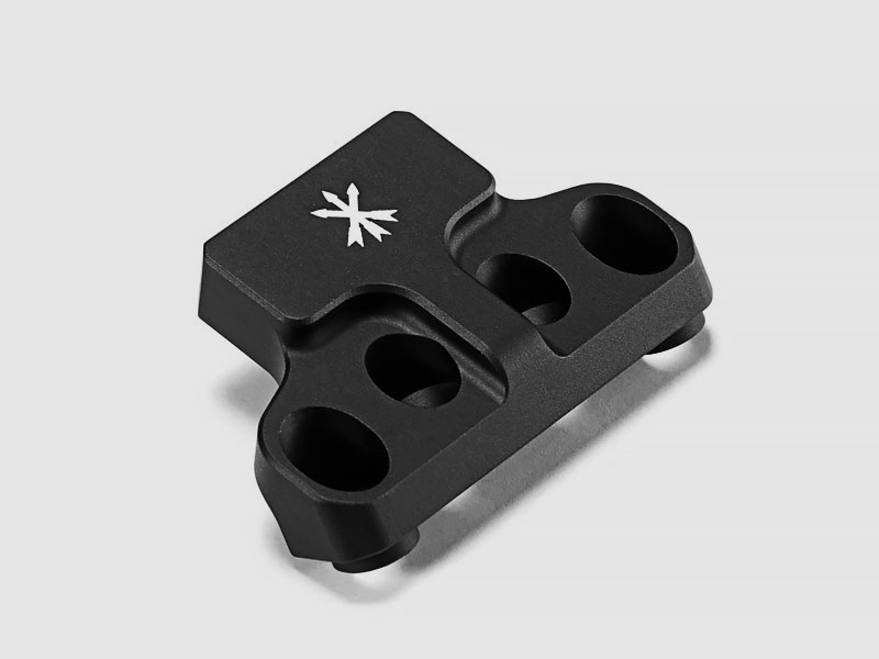 BASE OTTICA OFFSET FAST UNITY TACTICAL, ADATTATORE DI MONTAGGIO NERO