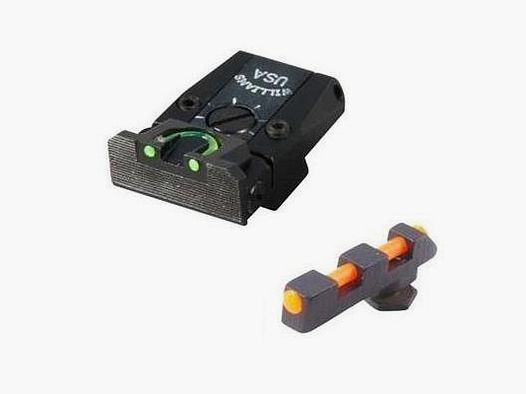 Williams Visierset AS Fiber Click verstellung f. Glock