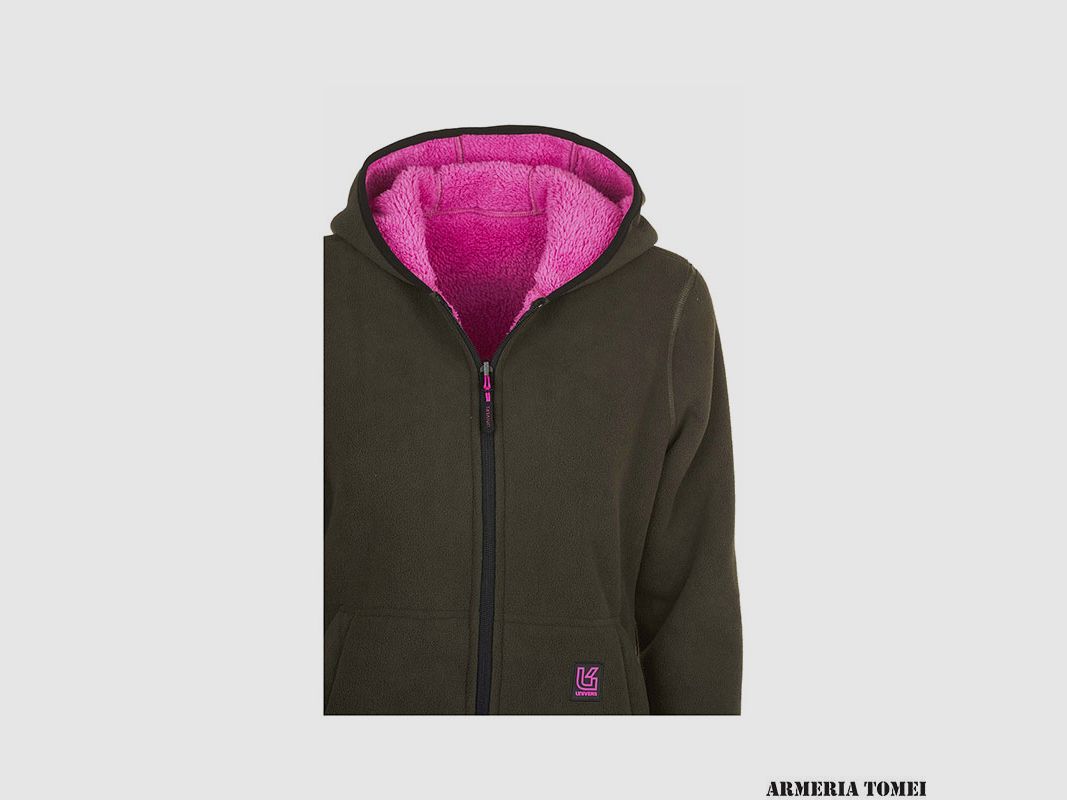 UNIVERS – DAMES – REVERSEERBARE FLEECE JAS DONKERGROEN, afbeelding 5 van 6