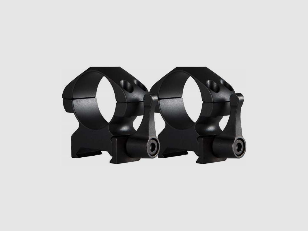 Hawke Precision Steel Ring Mount Weaver Ø25,4 mm Medium QD-Hebel 2 St. Höhe 9 mm