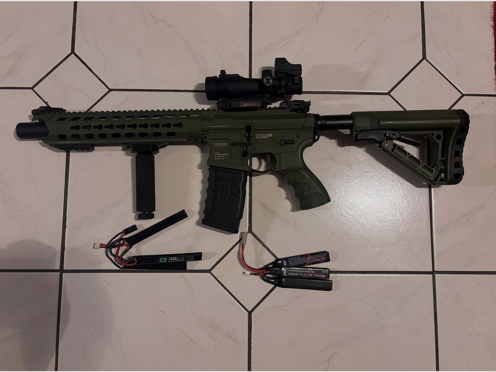 G&G GC16 Predator mit ETU in Hunter Green Airsoft S-AEG  ab 18 mit Zubehör