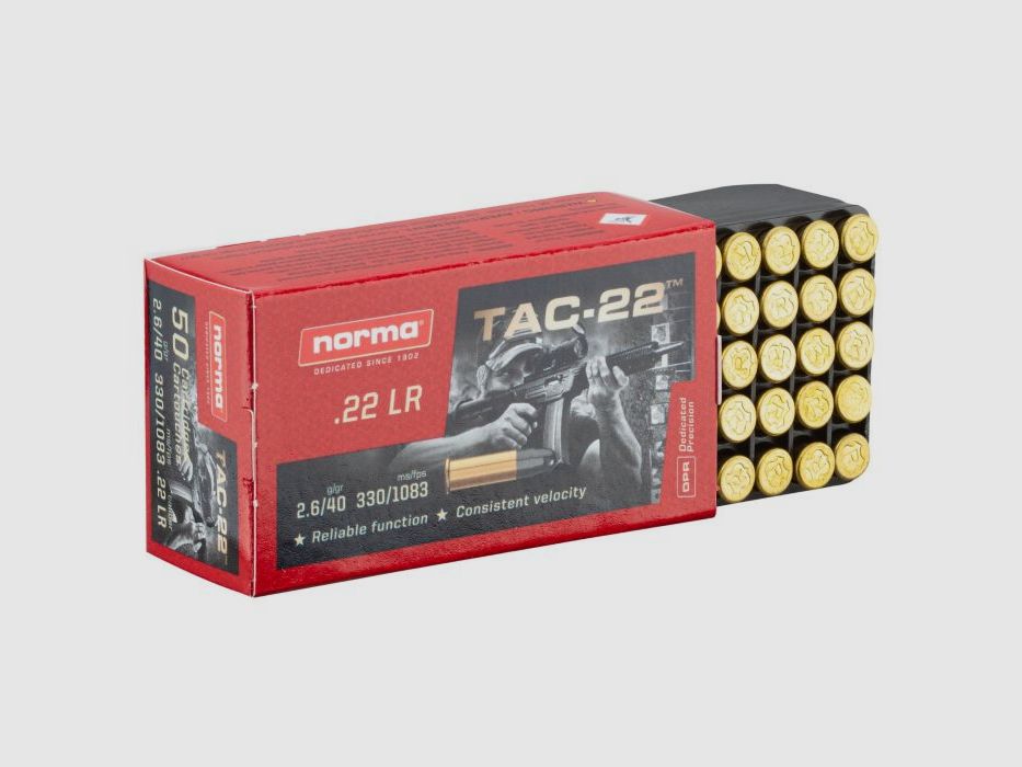 Munition 22LR Norma TAC-22 40 gr, Bild 5 von 12