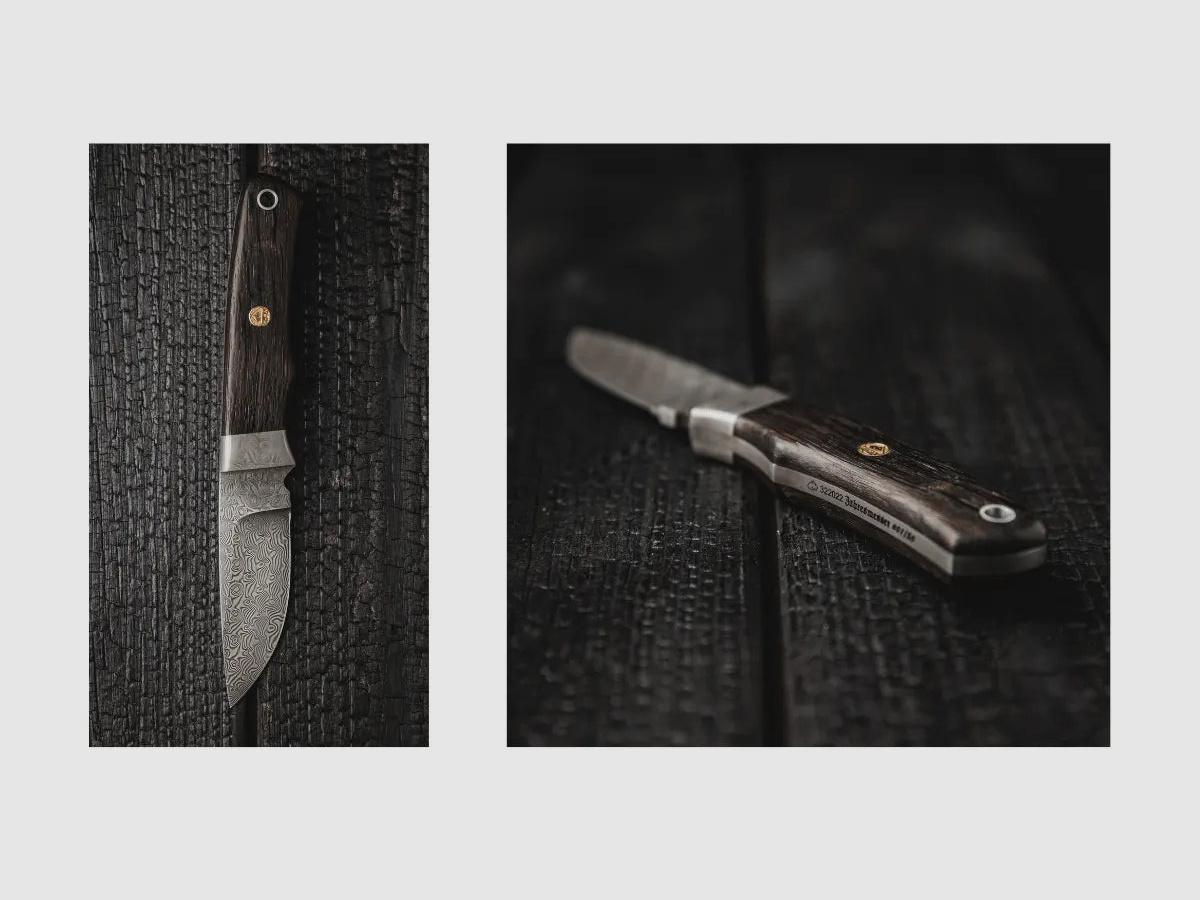 PUMA jahresmesser 2022, Mooreiche, Damaststahl SuperClean limitiert auf 50 Stück