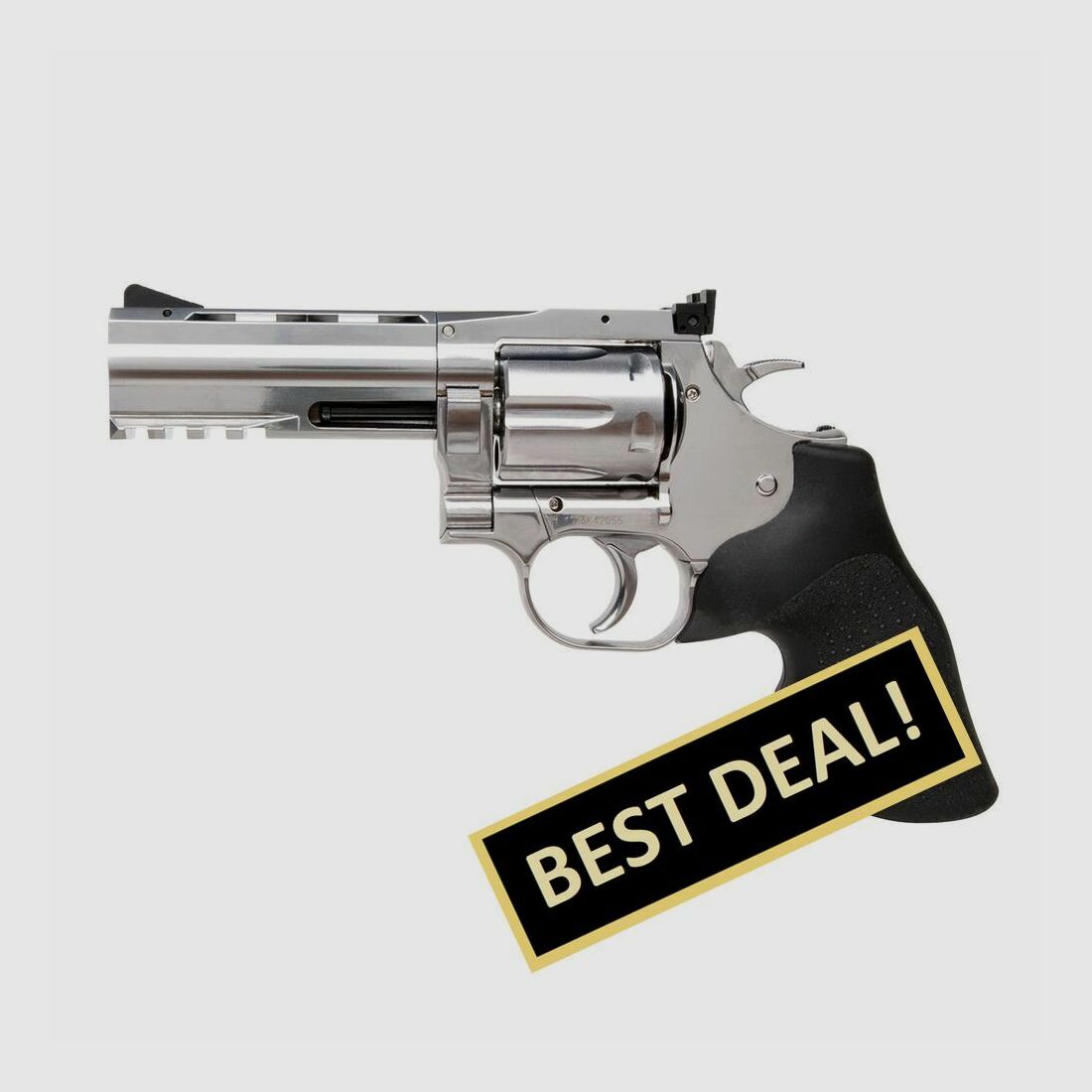 Dan Wesson 715 4" .177 Silber 4,5mm Druckluft Co2