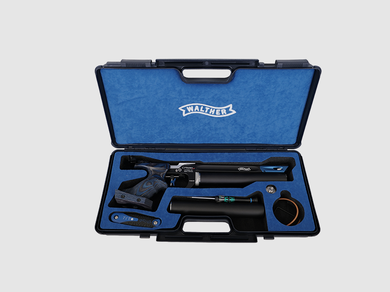 Carl-Walther LP500 EXPERT XP Blue Angel impugnatura taglia M destra pistola ad aria compressa da gara, immagine 5 di 5