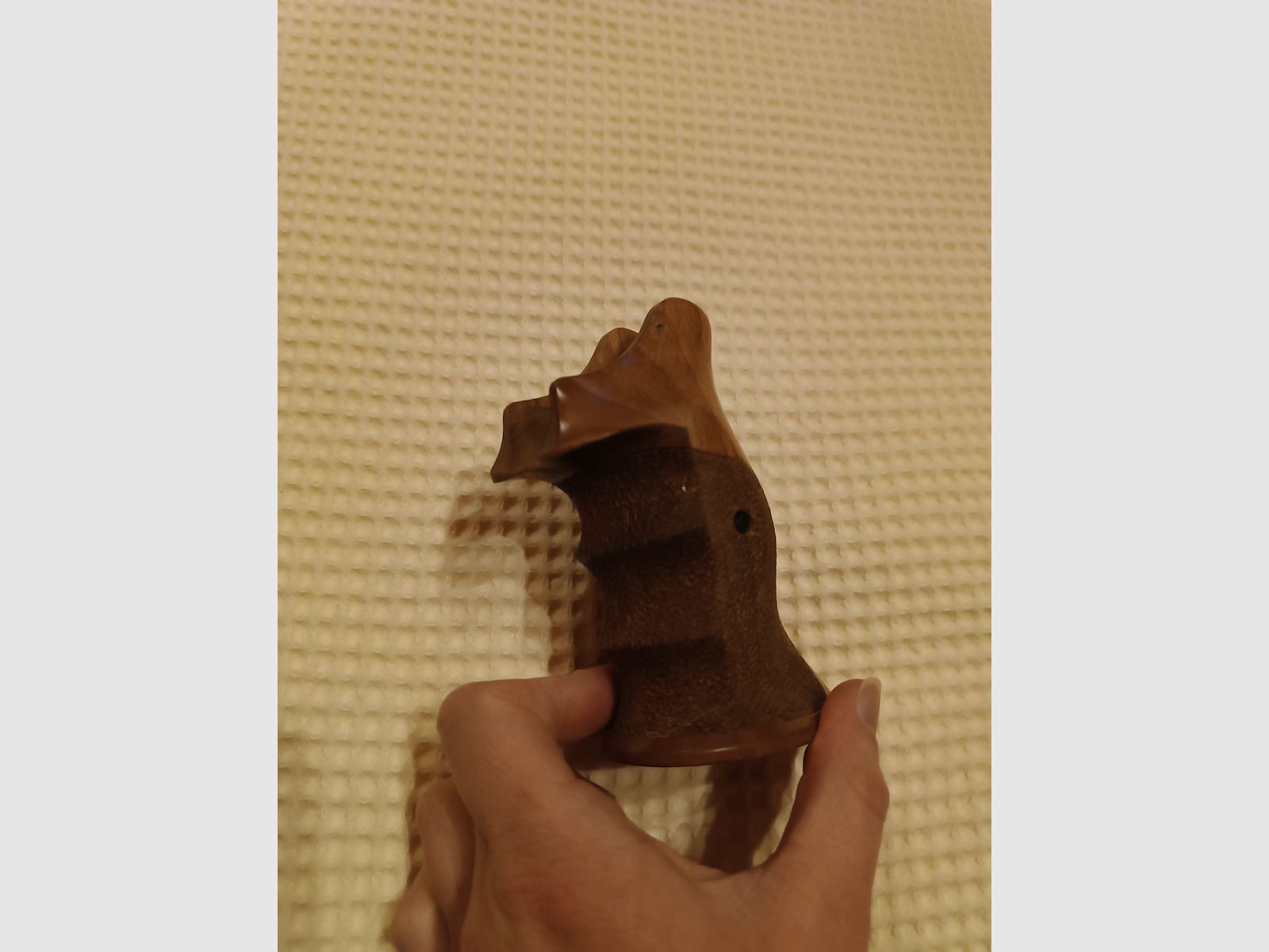 Linkshändergriff Holz Revolver Smith&Wesson 686 round butt