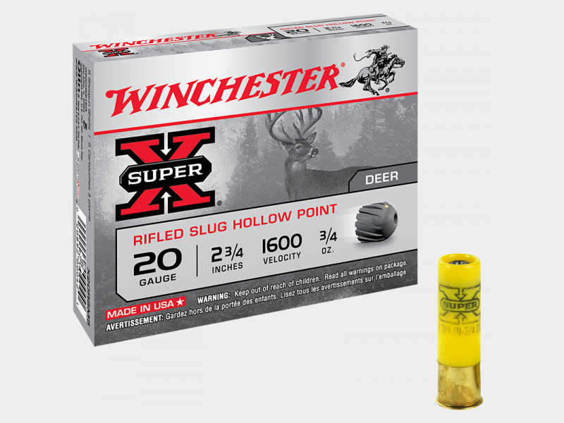 Winchester Super X 20/70 Rifled Slug HP 324 grs Flintenlaufgeschoss