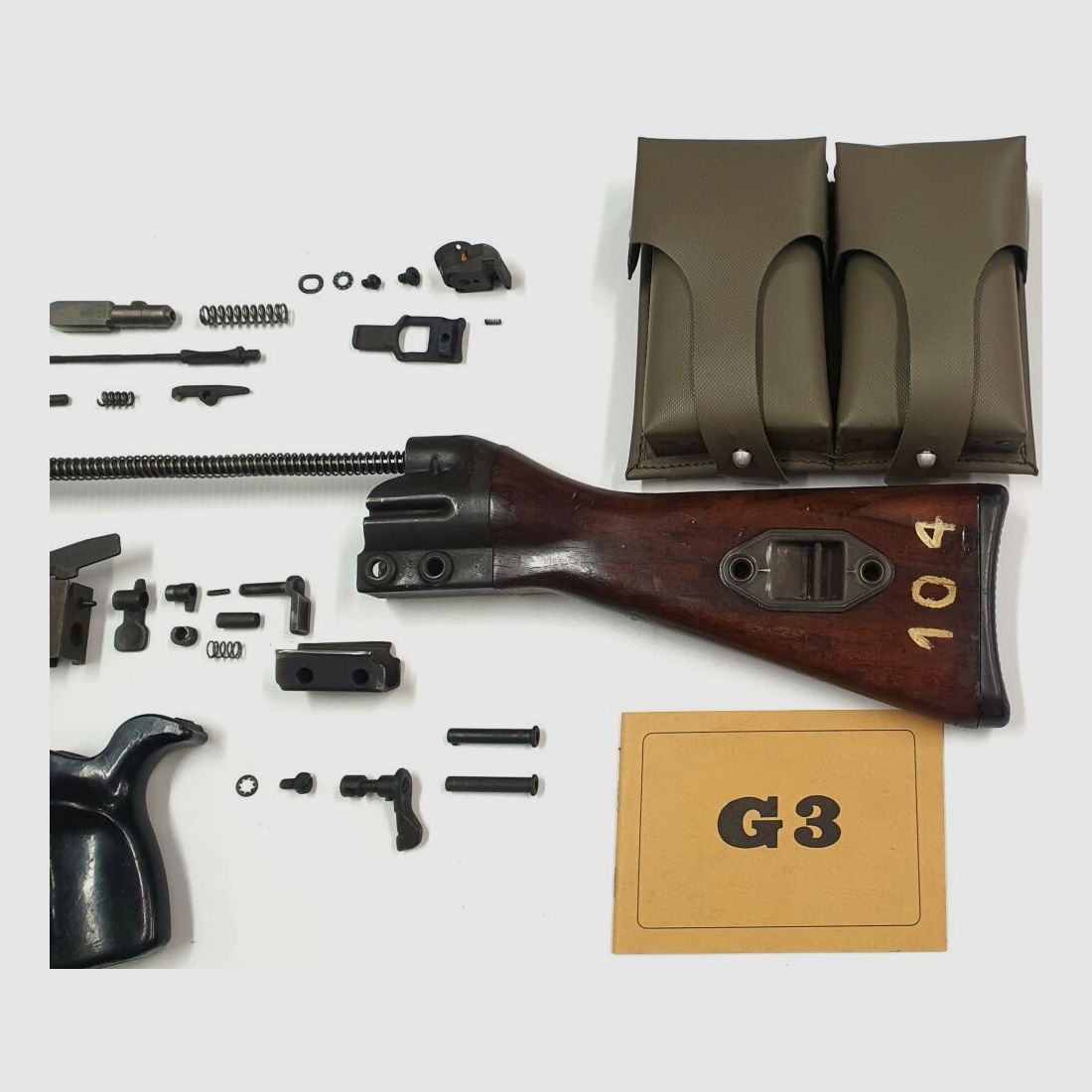 original Heckler & Koch set di parti libere G3 NATO Heckler & Koch incluso il calcio in legno
