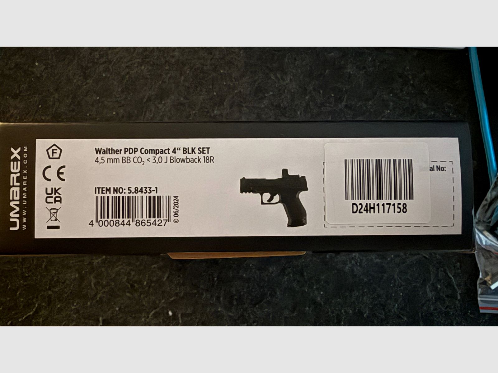 Walther PDP Compact 4” BLK Set 4,5mm BB CO2 *NEUWERTIG*