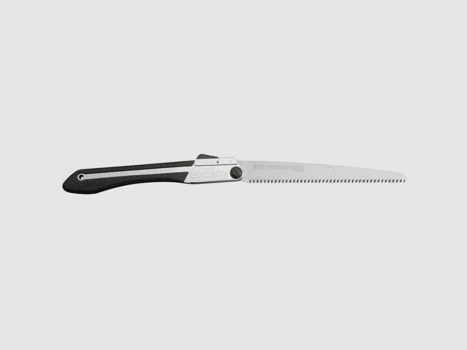 Cuchillo Silky Gomboy Mango Negro y Gris - Hoja 270mm